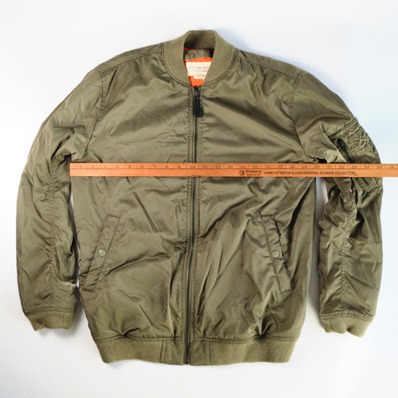 Ralph Lauren Denim & Supply Flight Jacket Olive Green MED • SEE Sz Chart - Picture 15 of 16